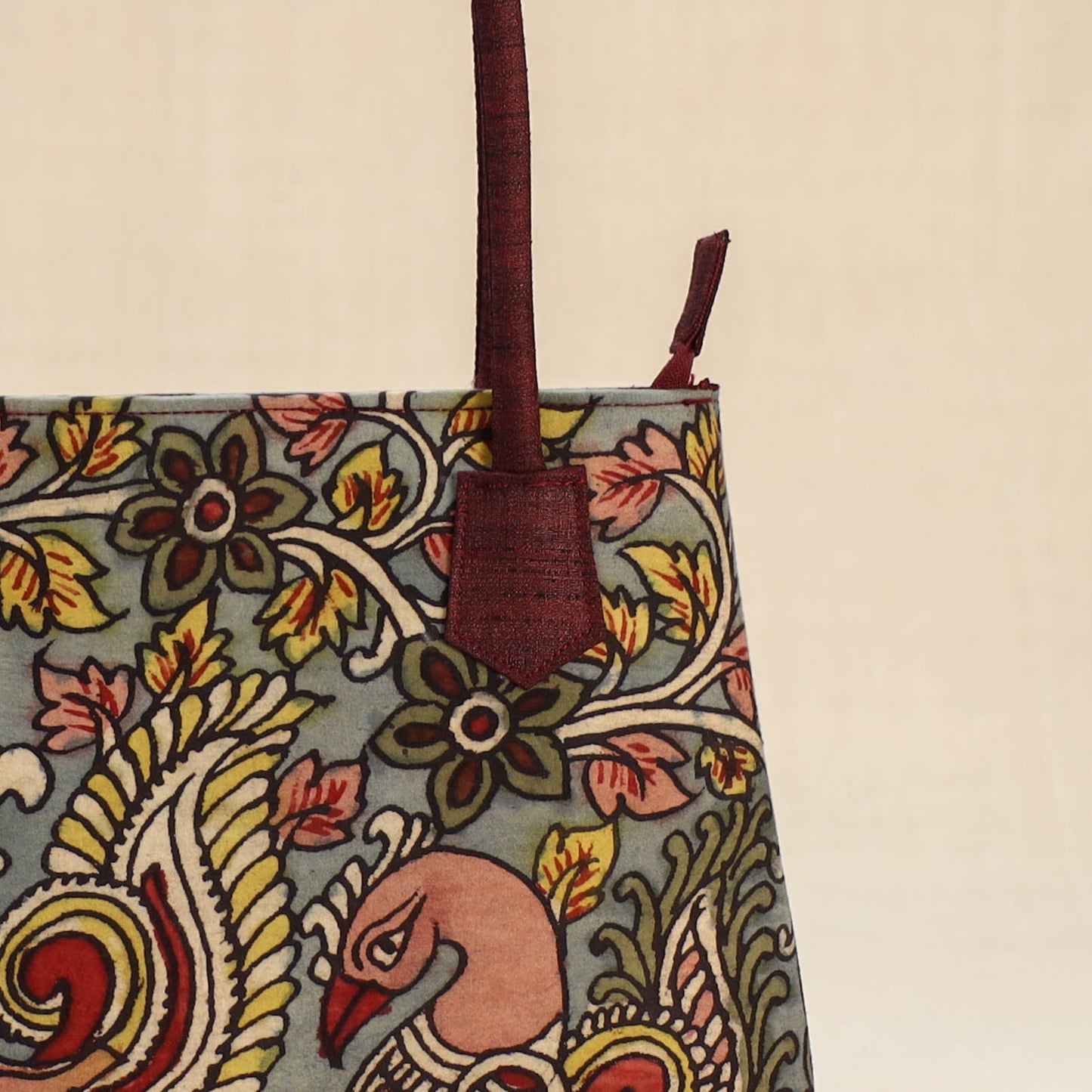 Multicolor - Srikalahasti Kalamkari Handpainted Shoulder Bag 32