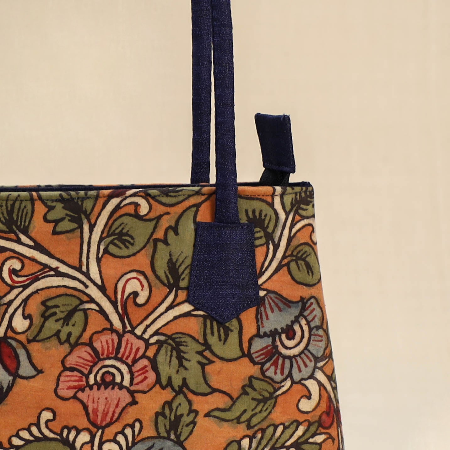 Multicolor - Srikalahasti Kalamkari Handpainted Shoulder Bag 33