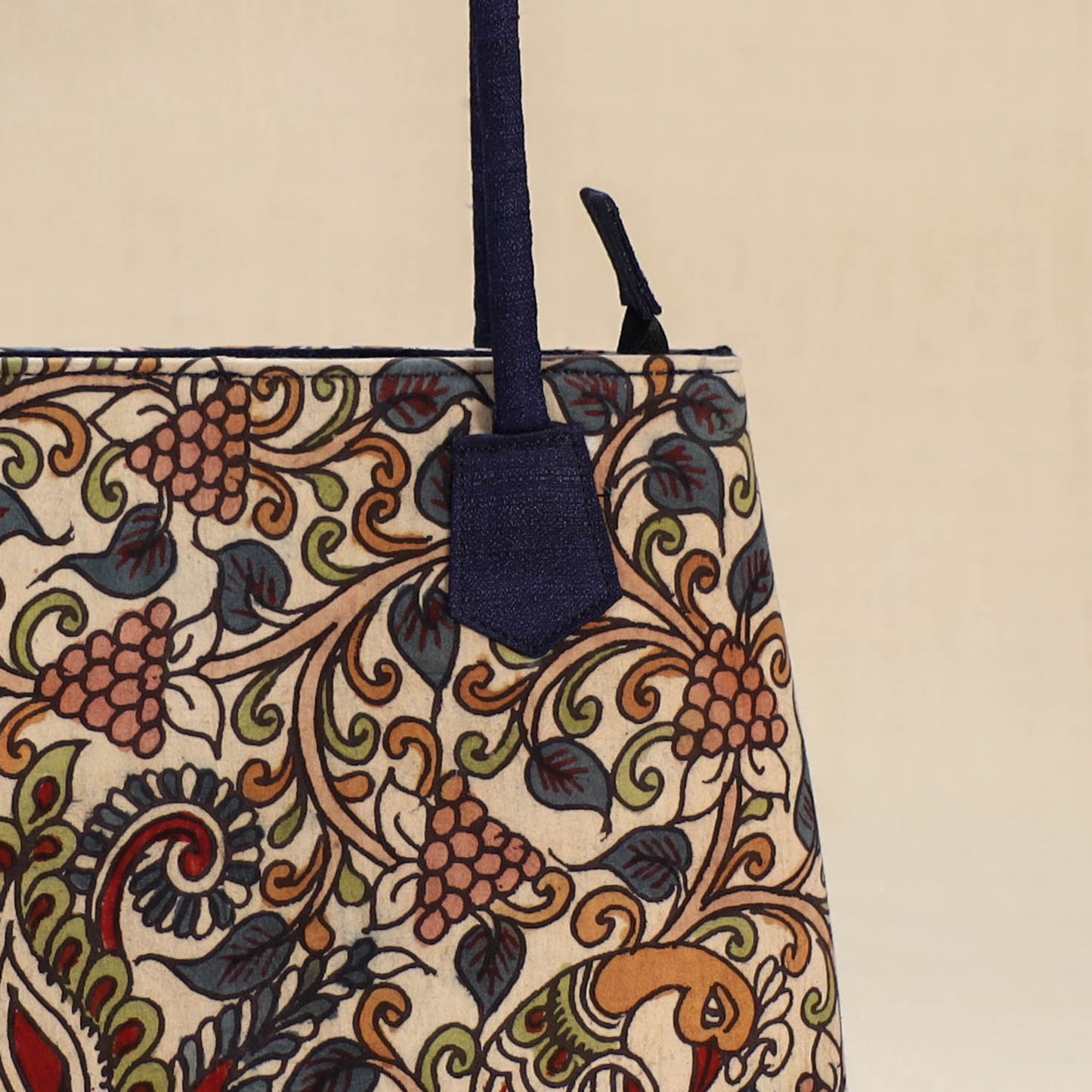 Multicolor - Srikalahasti Kalamkari Handpainted Shoulder Bag 34