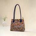 Multicolor - Srikalahasti Kalamkari Handpainted Shoulder Bag 36