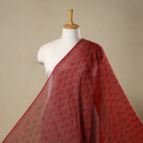 Natural Dyed Kota Doria Cotton Hand Block Bagh Print Fabric 16