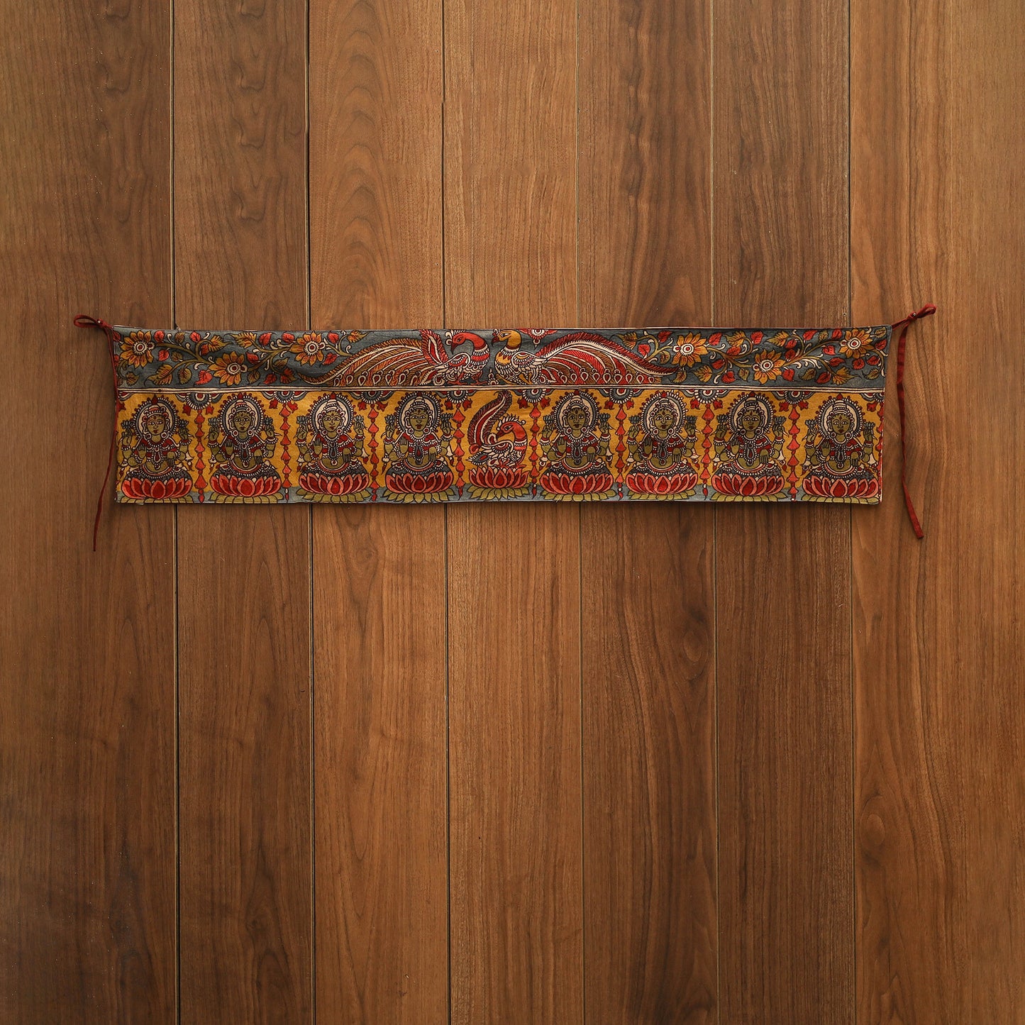 Handpainted kalamkari ashtalakshmi toran (11 x 55 in) 02