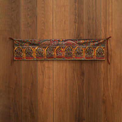 Handpainted kalamkari ashtalakshmi toran (11 x 55 in) 02