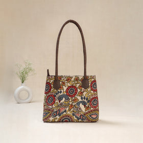 Multicolor - Srikalahasti Kalamkari Handpainted Shoulder Bag 40