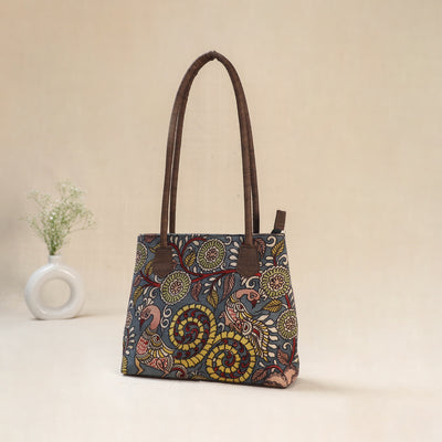 Multicolor - Srikalahasti Kalamkari Handpainted Shoulder Bag 41