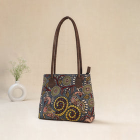 Multicolor - Srikalahasti Kalamkari Handpainted Shoulder Bag 41