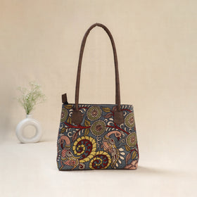 Multicolor - Srikalahasti Kalamkari Handpainted Shoulder Bag 41