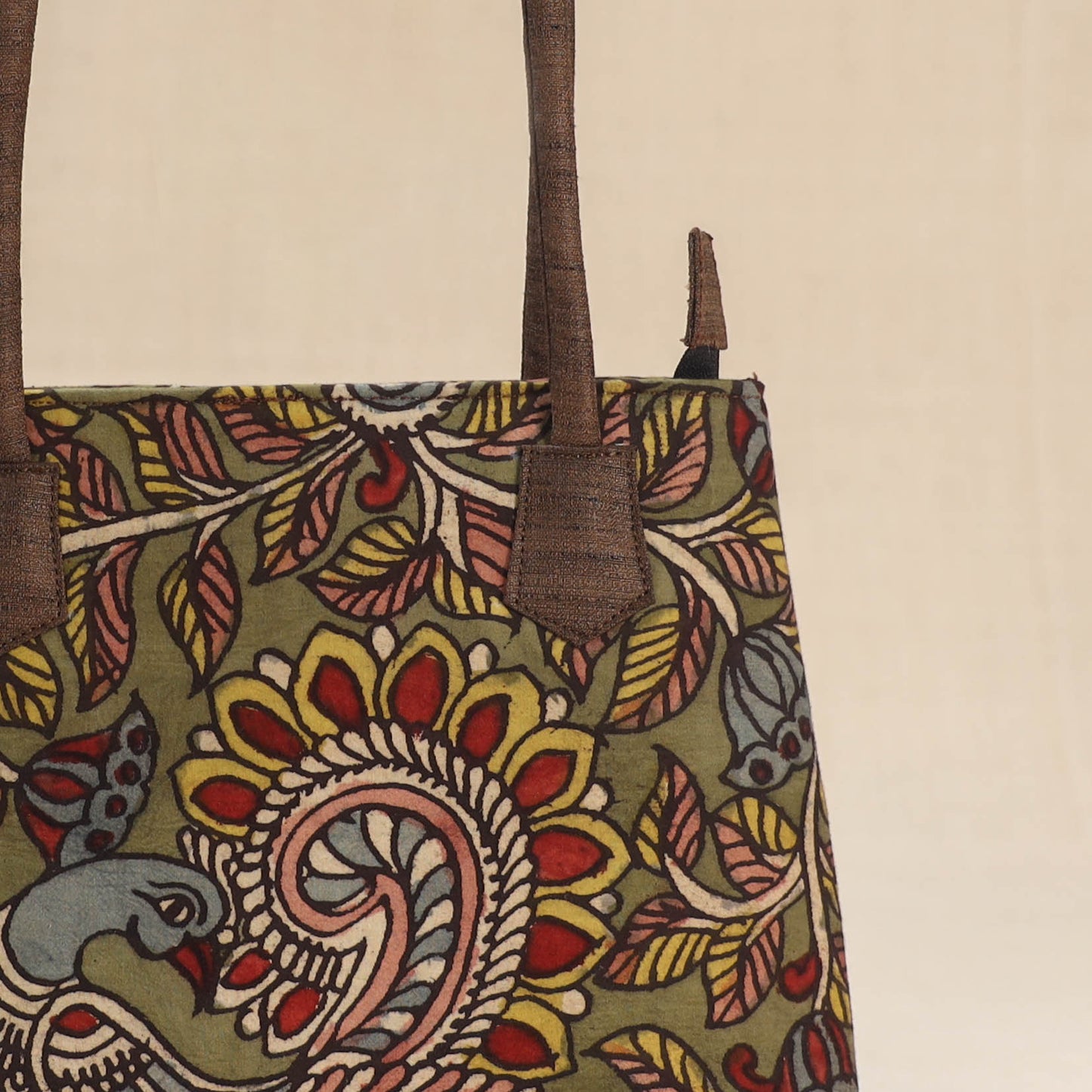 Multicolor - Srikalahasti Kalamkari Handpainted Shoulder Bag 42