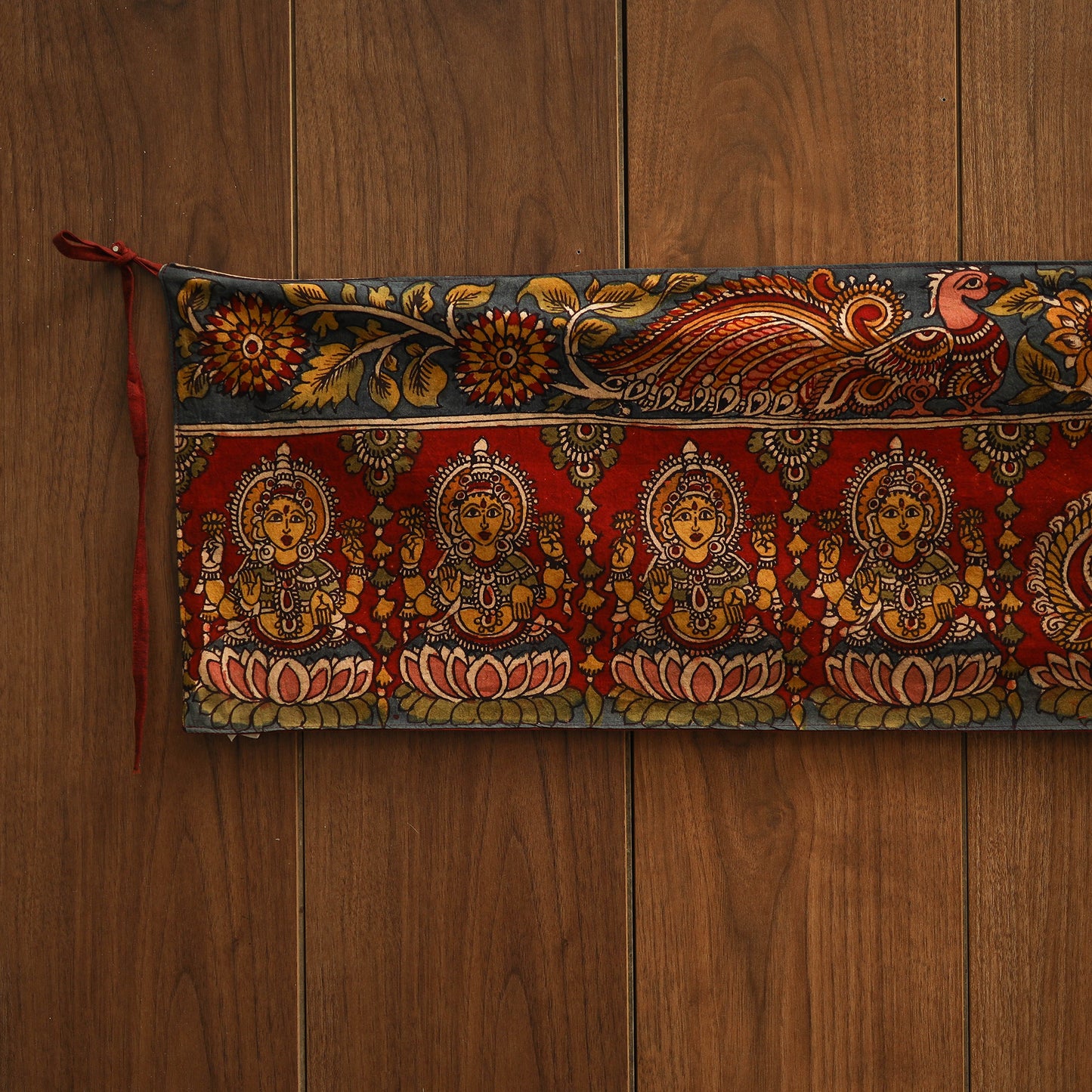 Handpainted kalamkari ashtalakshmi toran (11 x 55 in) 04