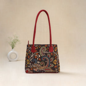 Multicolor - Srikalahasti Kalamkari Handpainted Shoulder Bag 43