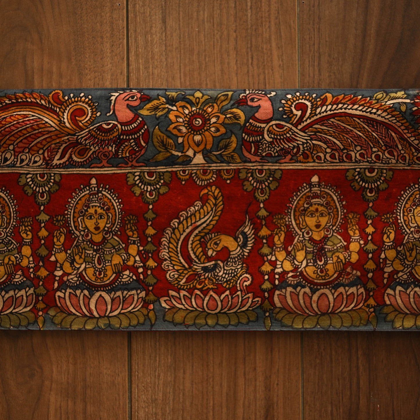 Handpainted kalamkari ashtalakshmi toran (11 x 55 in) 04