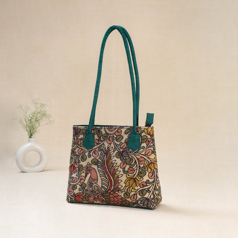 Multicolor - Srikalahasti Kalamkari Handpainted Shoulder Bag 45