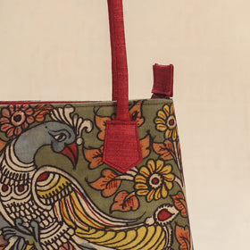Multicolor - Srikalahasti Kalamkari Handpainted Shoulder Bag 46