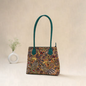 Multicolor - Srikalahasti Kalamkari Handpainted Shoulder Bag 47