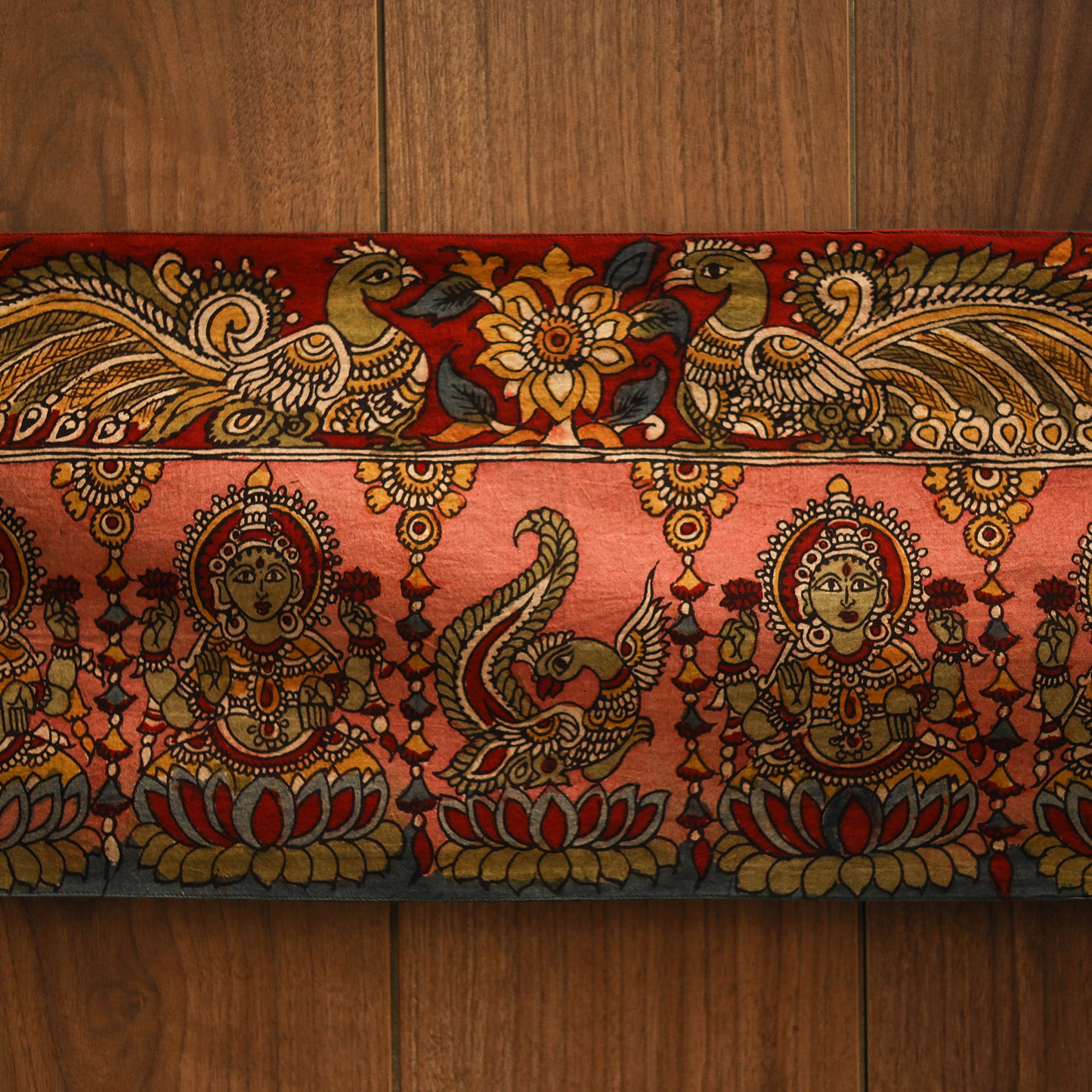 Handpainted kalamkari ashtalakshmi toran (11 x 55 in) 06