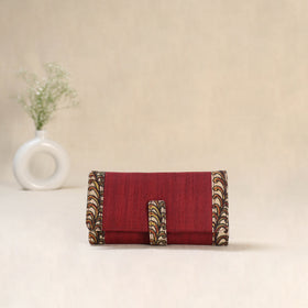 Red - Srikalahasti Kalamkari Handpainted Clutch / Wallet 68
