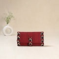 Red - Srikalahasti Kalamkari Handpainted Clutch / Wallet 69