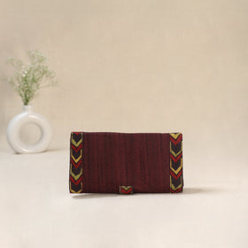 Maroon - Srikalahasti Kalamkari Handpainted Clutch / Wallet 74