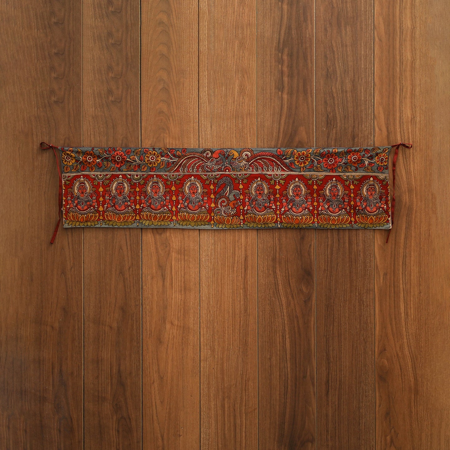 Handpainted kalamkari ashtalakshmi toran (11 x 55 in) 13