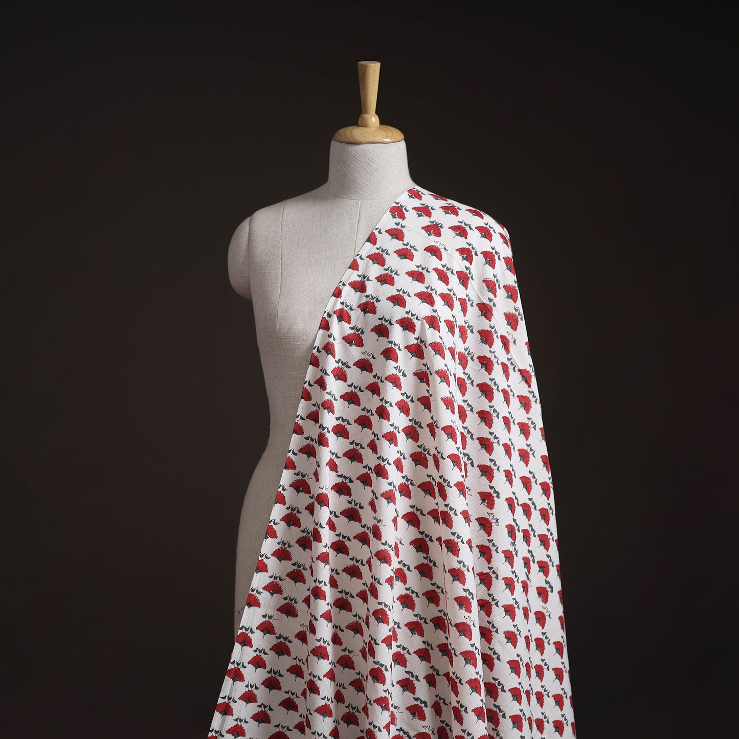 Sanganeri Hand Block Print Cotton Fabric 01