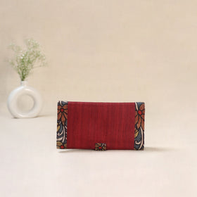 Red - Srikalahasti Kalamkari Handpainted Clutch / Wallet 78