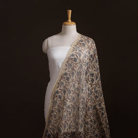 Natural Dyed Ajrakh Hand Block Print Kota Doria Cotton Fabric 13