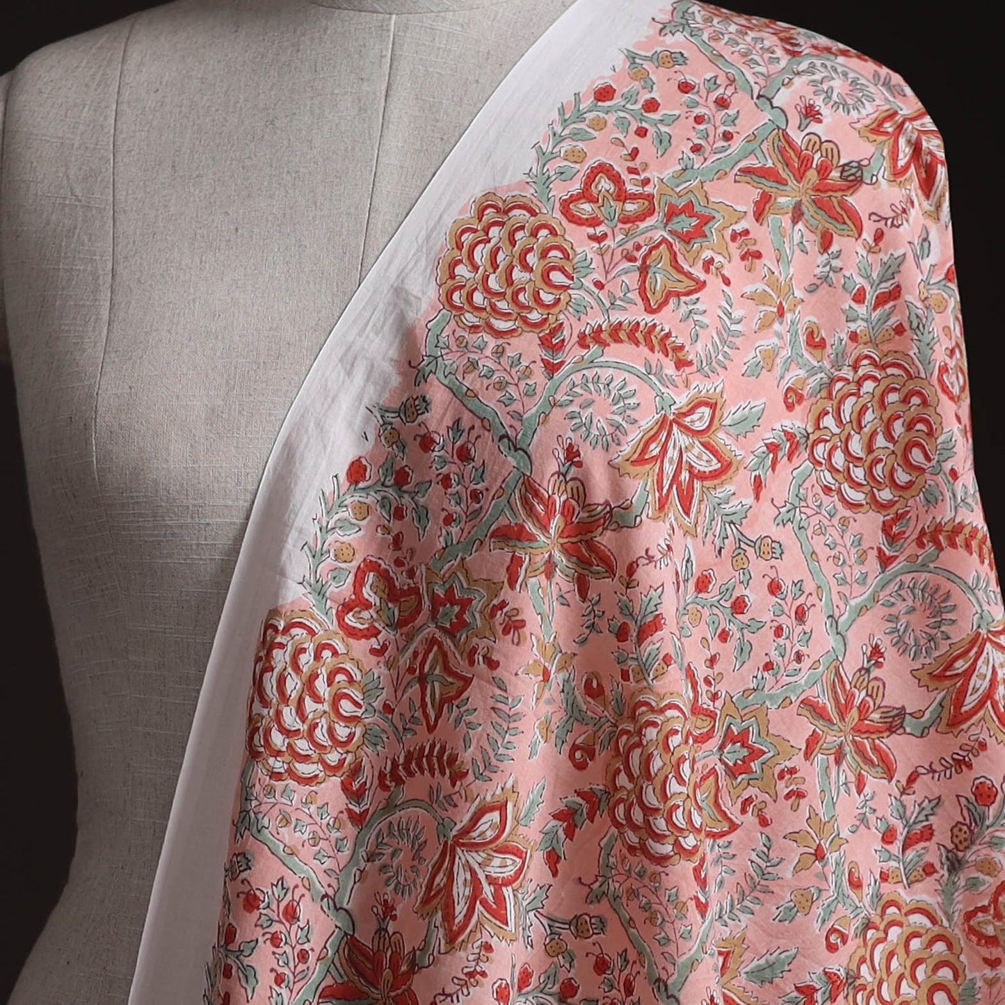 Sanganeri Hand Block Print Cotton Fabric 06