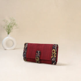 Red - Srikalahasti Kalamkari Handpainted Clutch / Wallet 80