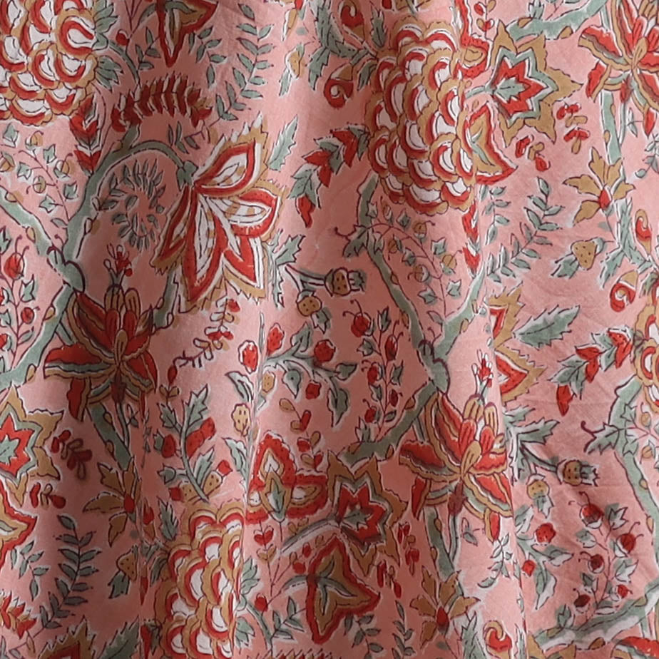 Sanganeri Hand Block Print Cotton Fabric 06