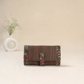 Brown - Srikalahasti Kalamkari Handpainted Clutch / Wallet 81