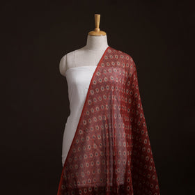 Natural Dyed Ajrakh Hand Block Print Kota Doria Cotton Fabric 18
