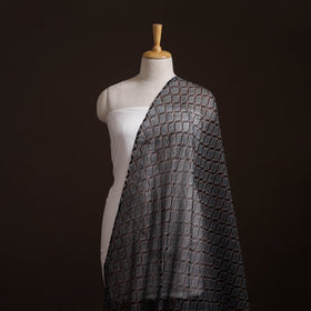 Natural Dyed Ajrakh Hand Block Print Kota Doria Cotton Fabric 22