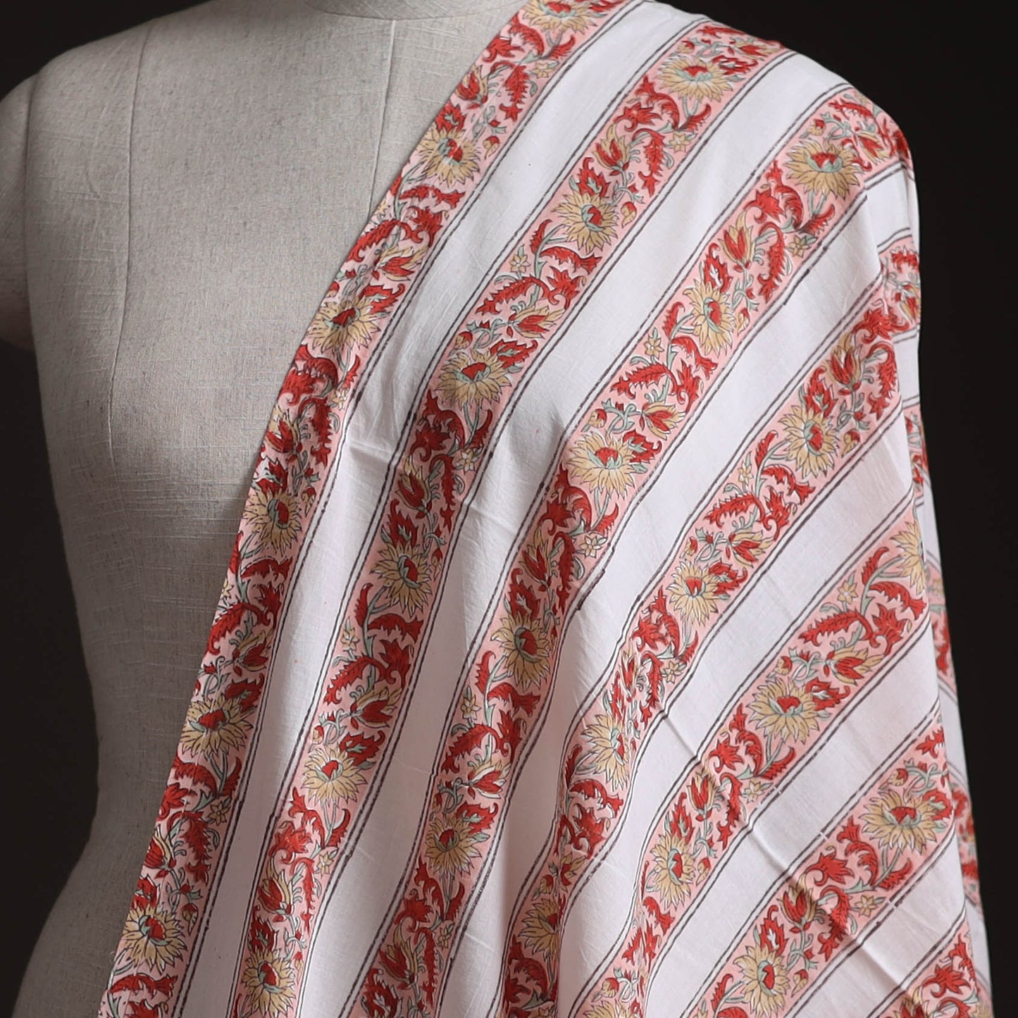 Sanganeri Hand Block Print Cotton Fabric 08