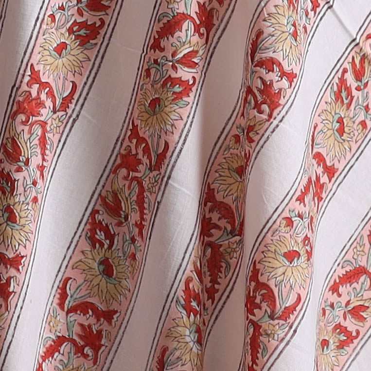 Sanganeri Hand Block Print Cotton Fabric 08