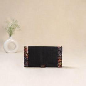 Black - Srikalahasti Kalamkari Handpainted Clutch / Wallet 82