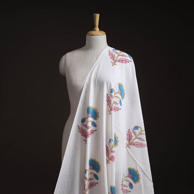 Sanganeri Hand Block Mughal Print Cotton Fabric 09