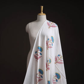 Sanganeri Hand Block Mughal Print Cotton Fabric 09