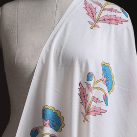 Sanganeri Hand Block Mughal Print Cotton Fabric 09