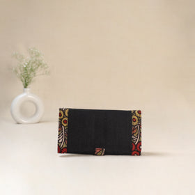 Black - Srikalahasti Kalamkari Handpainted Clutch / Wallet 83