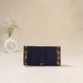 Blue - Srikalahasti Kalamkari Handpainted Clutch / Wallet 84