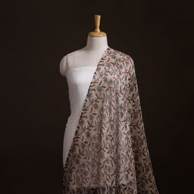Natural Dyed Ajrakh Hand Block Print Kota Doria Cotton Fabric 31