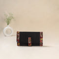 Black - Srikalahasti Kalamkari Handpainted Clutch / Wallet 87