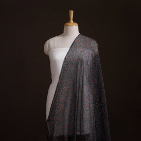 Natural Dyed Ajrakh Hand Block Print Kota Doria Cotton Fabric 34