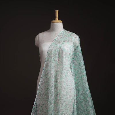 Sanganeri Hand Block Print Kota Doria Cotton Fabric 12