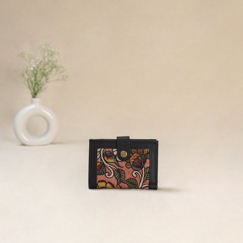Pink - Srikalahasti Kalamkari Handpainted Wallet 88