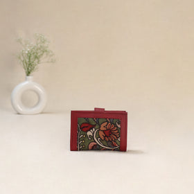 Green - Srikalahasti Kalamkari Handpainted Wallet 89