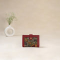 Green - Srikalahasti Kalamkari Handpainted Wallet 91