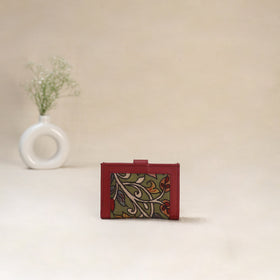 Green - Srikalahasti Kalamkari Handpainted Wallet 91