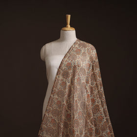 Pedana Hand Block Print Natural Dyed Kota Doria Cotton Kalamkari Fabric 09
