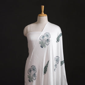 Sanganeri Floral Hand Block Print Modal Silk Fabric 02
